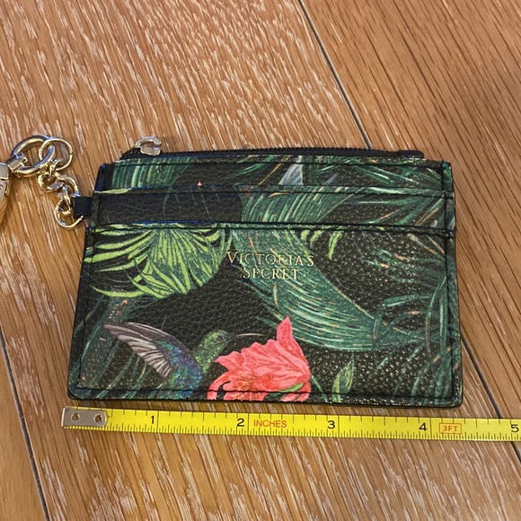 Victoria's Secret Tropical Pattern Card Holder Key Chain - Picture 5 of 6